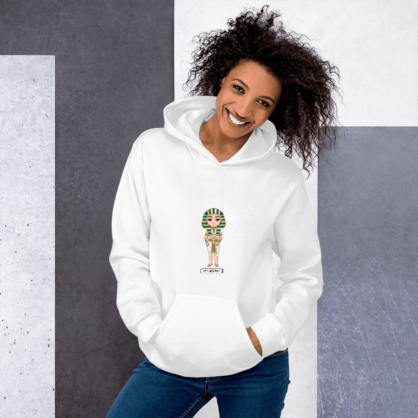 Custom Egyptian Hieroglyph Brothers, Sisters & Friends Unisex Hoodie