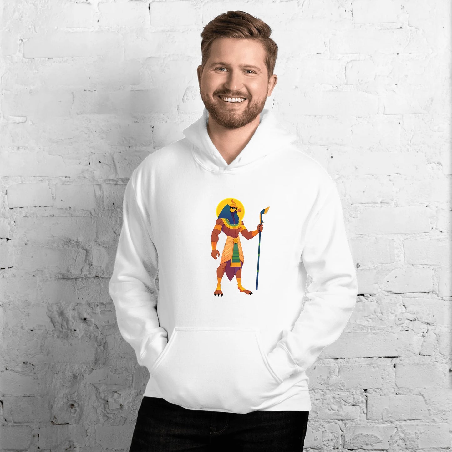 Custom Egyptian Mythology God Art Unisex Hoodie