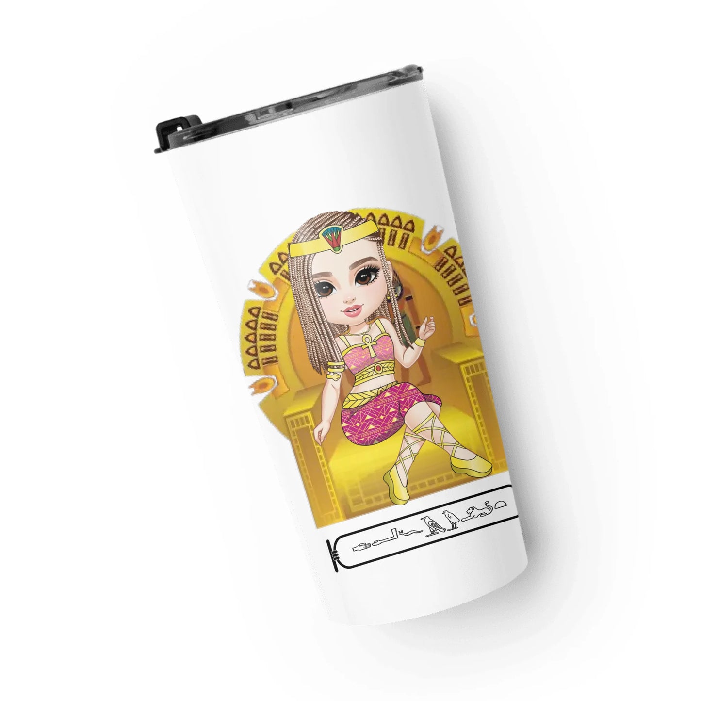 Tapered Stainless Steel Tumbler | Personalized Eternal Bestie Bond Egyptian Edition