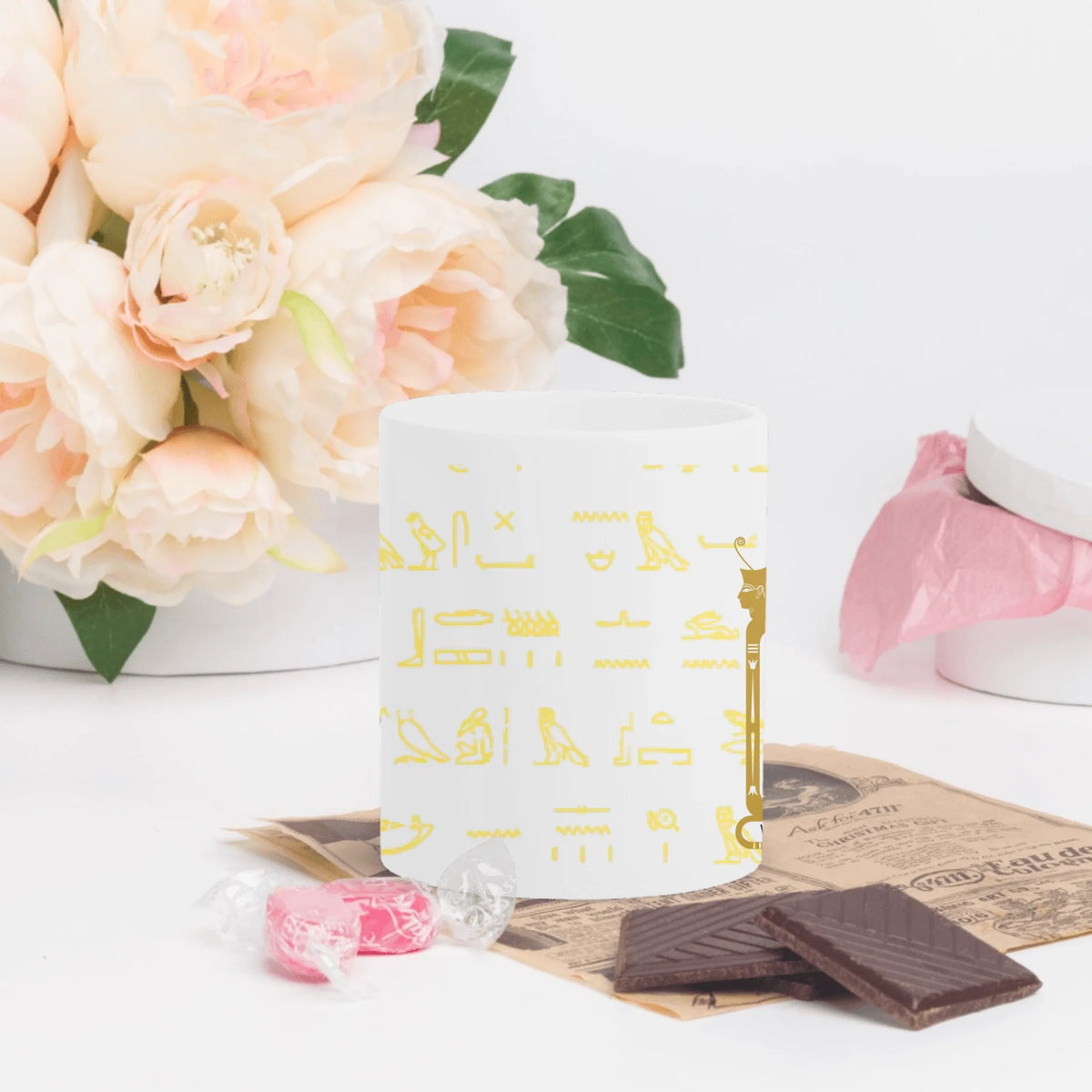 White Glossy Mug | Personalized Pharaoh’s Legacy Family