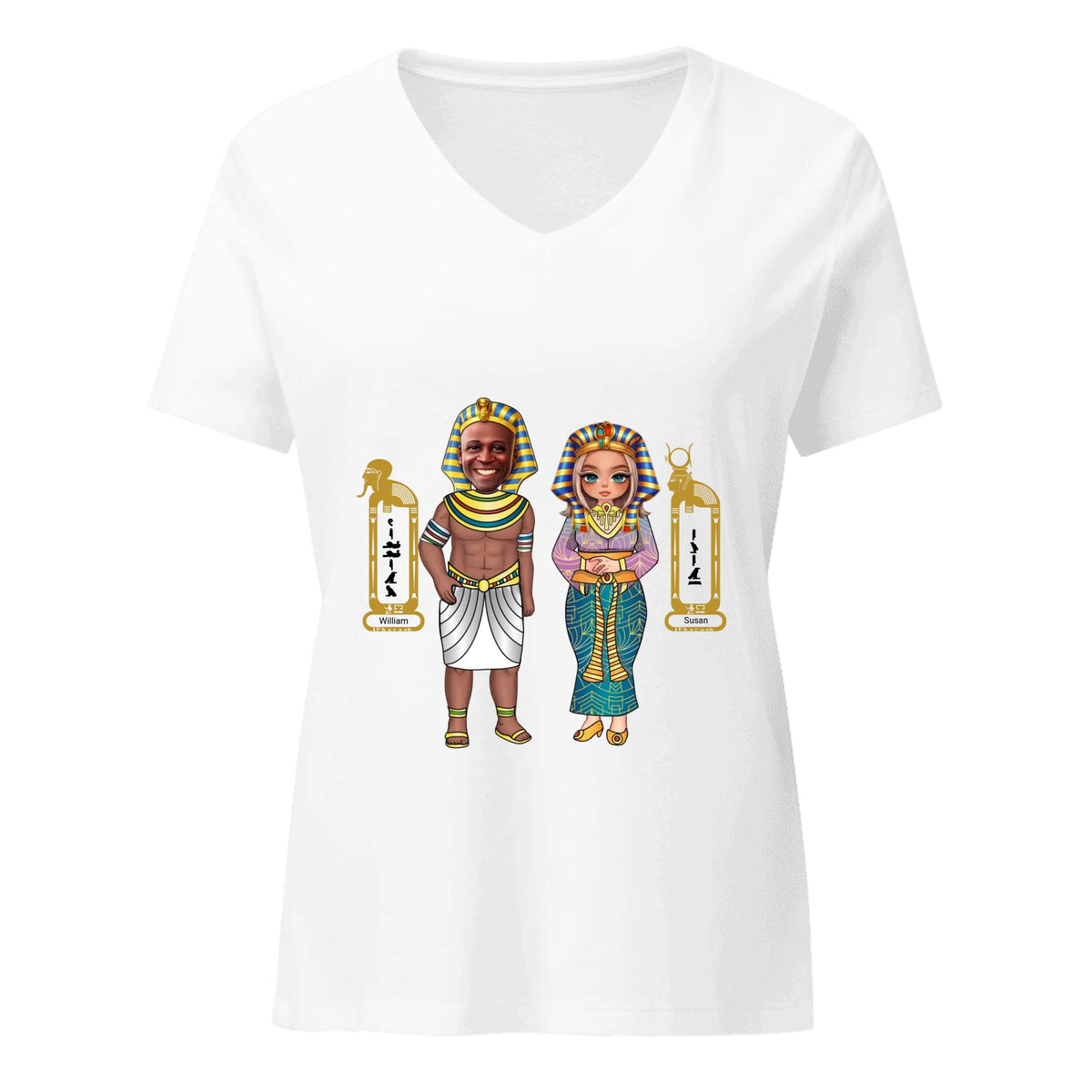 Custom Couple T-Shirt | Personalized Name & Upload Your photo Gift