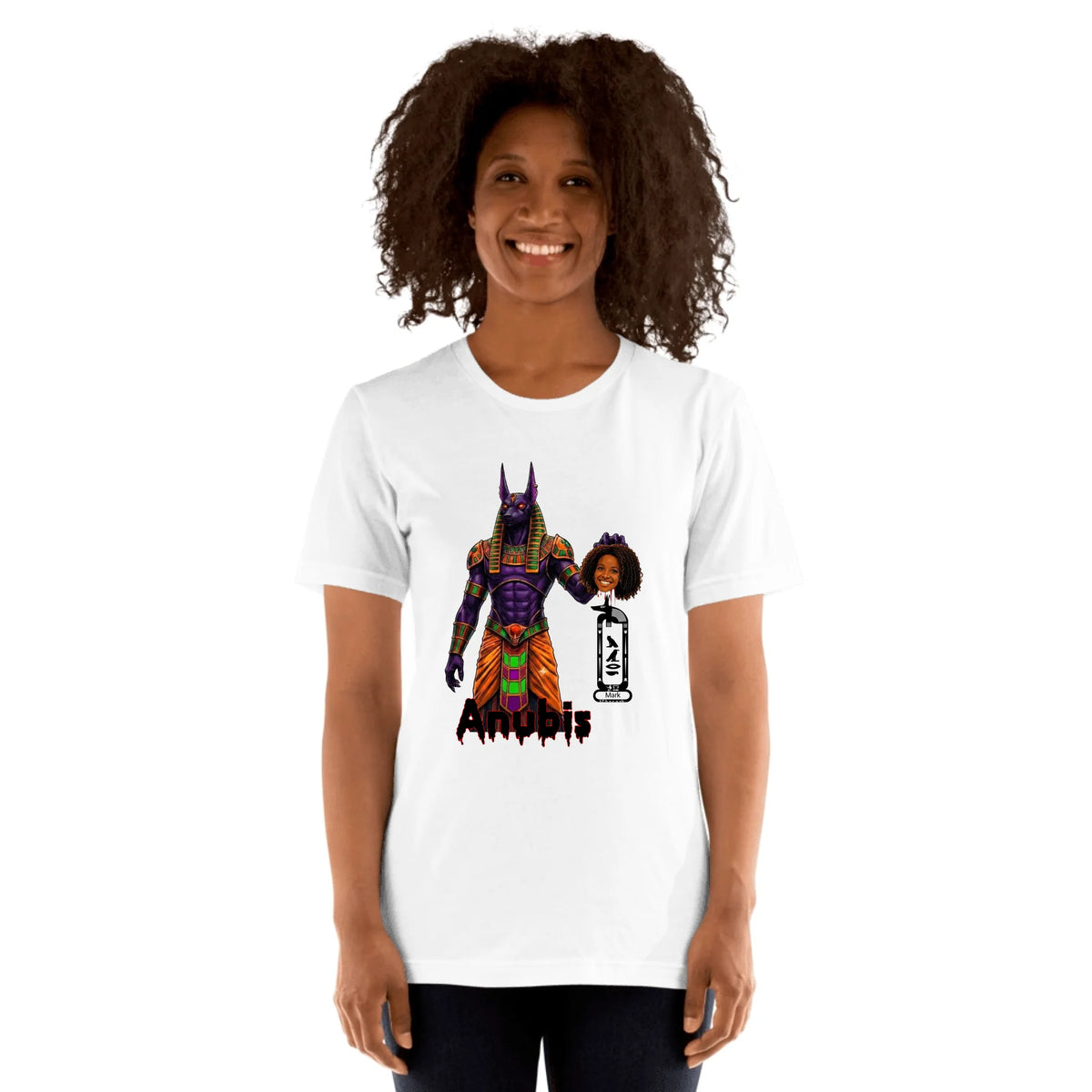 Custom Scary Halloween Costume Shirt | Personalized Photo & Name Spooky Tee | Unisex T-Shirt