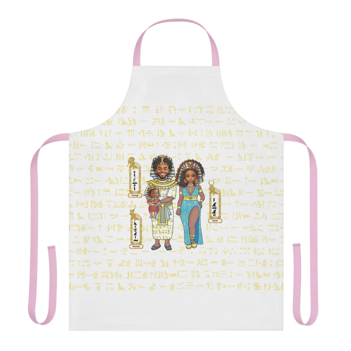 Personalized New Parent 5-Color Strap Apron with Custom Photo, Christmas Gift, Custom Your Name and Custom Face Baby Design