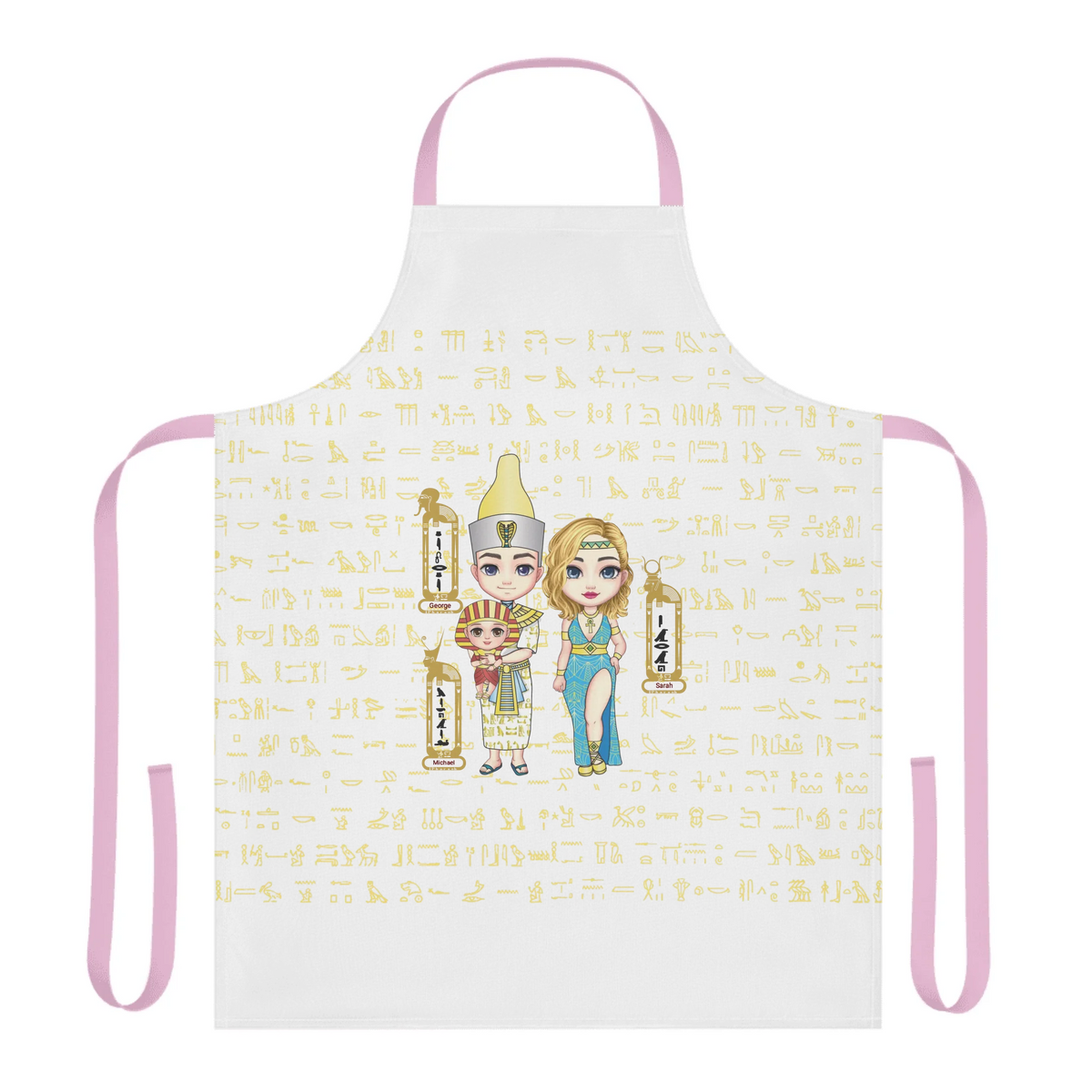 Personalized New Parent 5-Color Strap Apron, Christmas Gift, Custom Your Name Baby Design