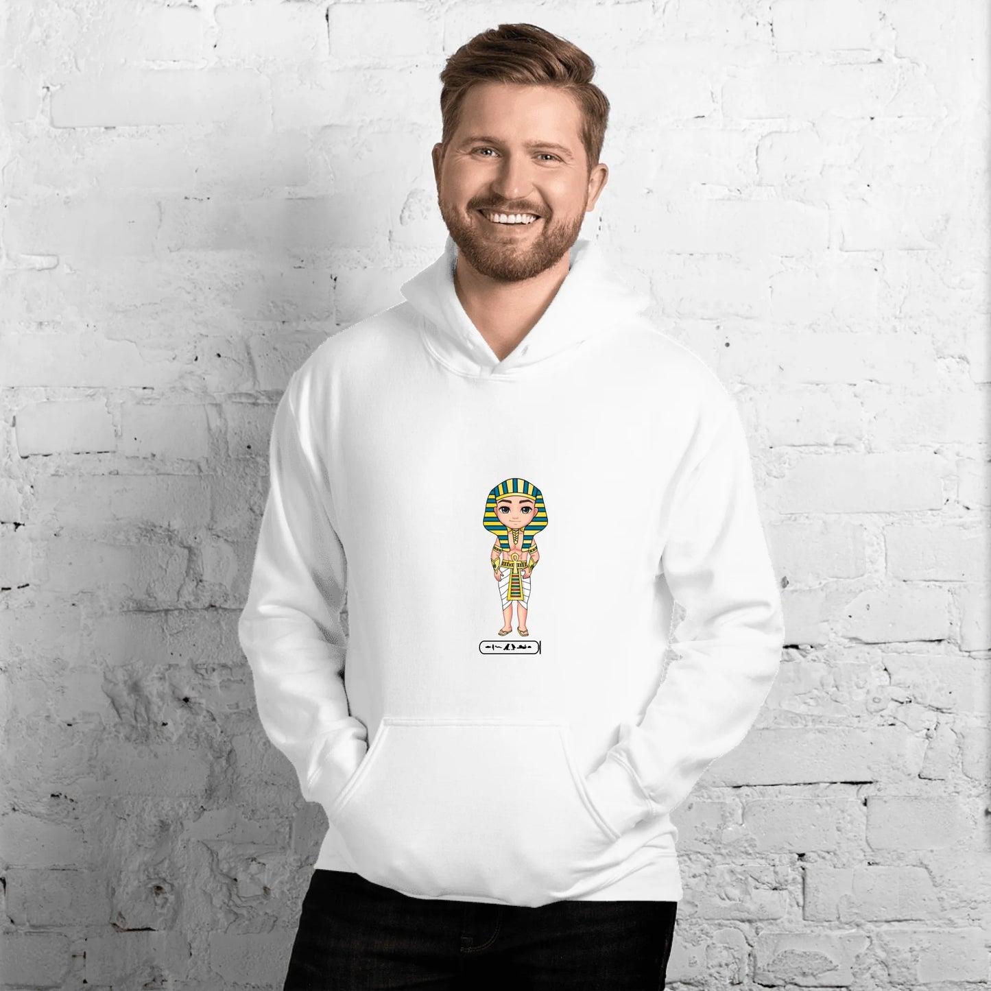 Custom Egyptian Hieroglyph Brothers, Sisters & Friends Unisex Hoodie