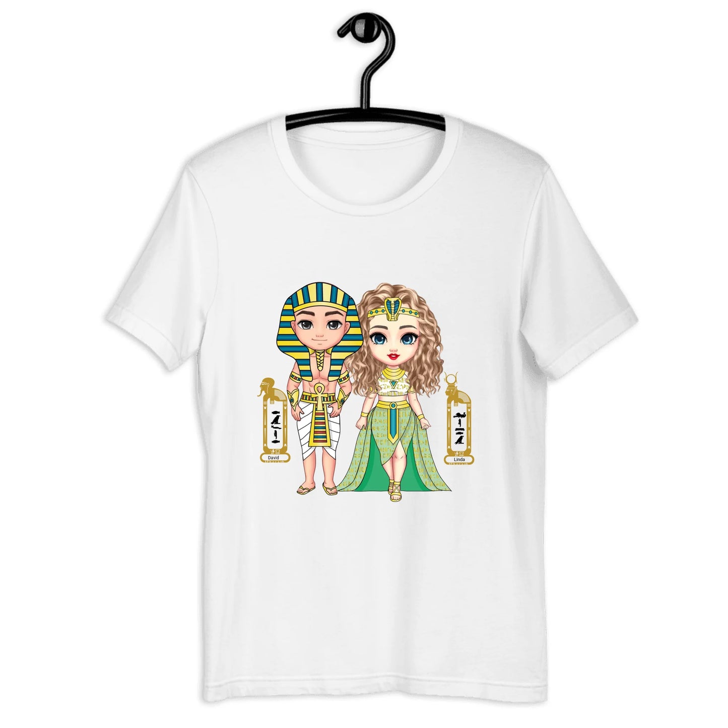 Personalized Egyptian Couple’s Unisex T-Shirt