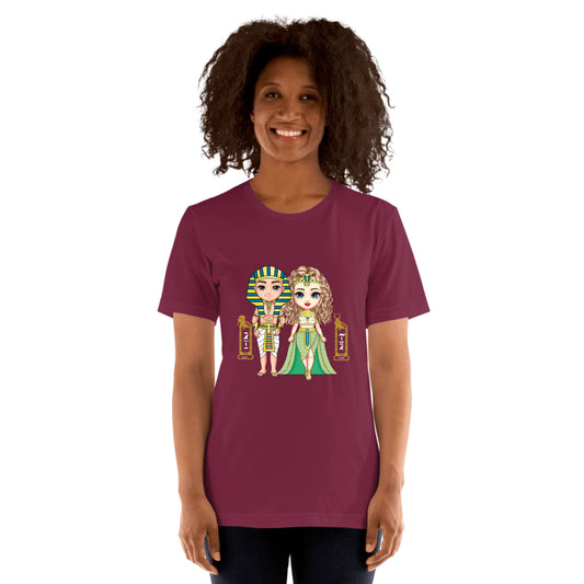 Personalized Egyptian Couple’s Unisex T-Shirt
