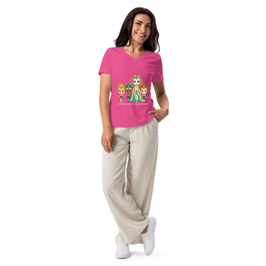 Personalized Mom & Kids V-Neck T-Shirt | Custom Gift