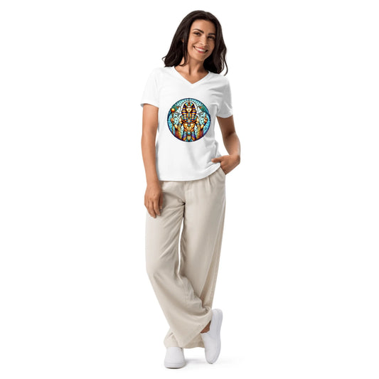 Customized Constellations Lover - 20+ Unique Designs | Women's Relaxed V-Neck T-Shirt
