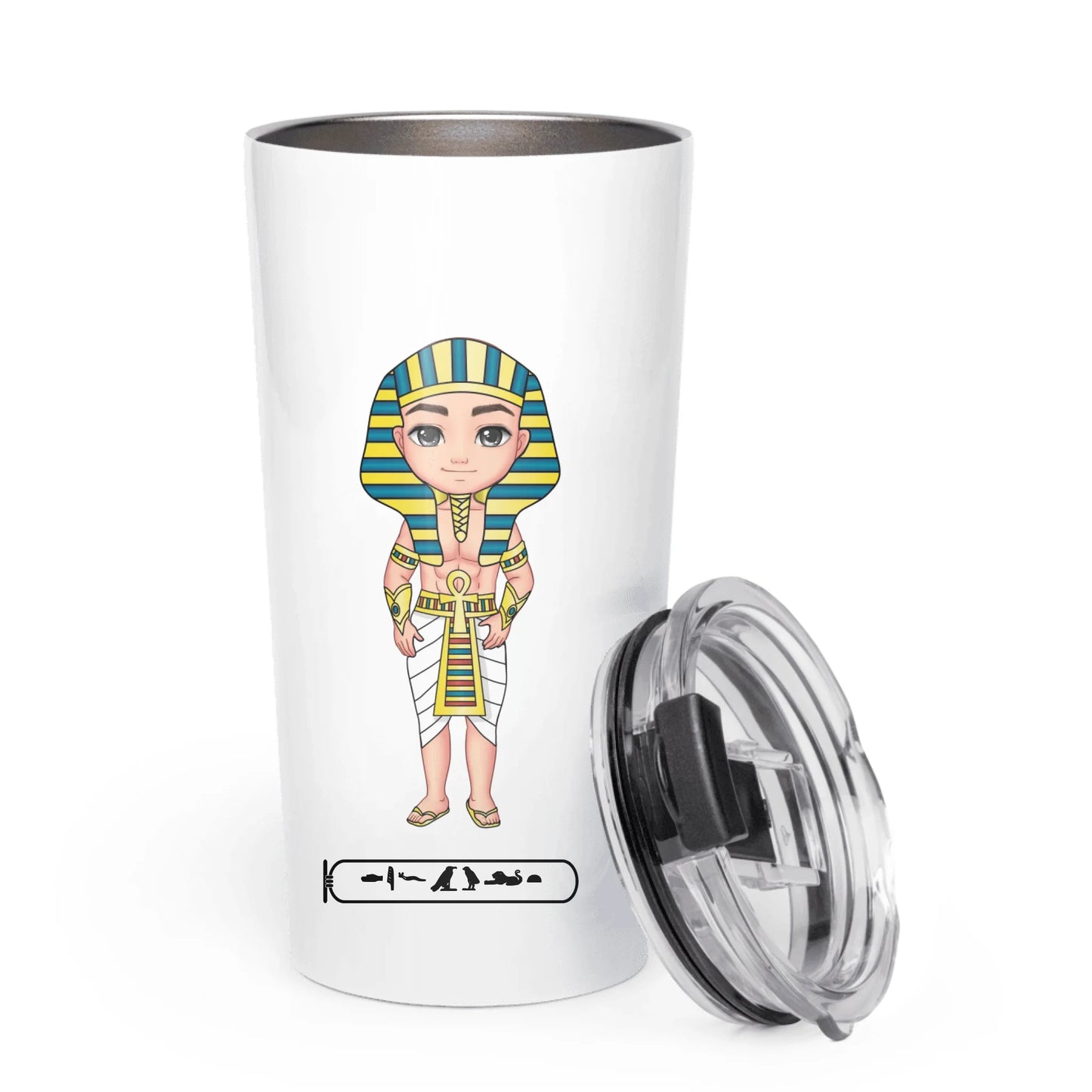 Stainless Steel Tumbler | Personalized Eternal Sibling Bond Egyptian Edition