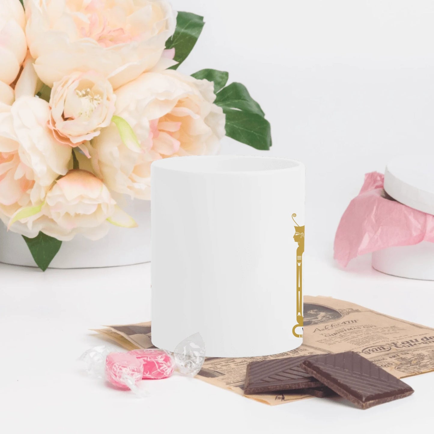 White Glossy Mug | Personalized Pharaoh’s Legacy Family