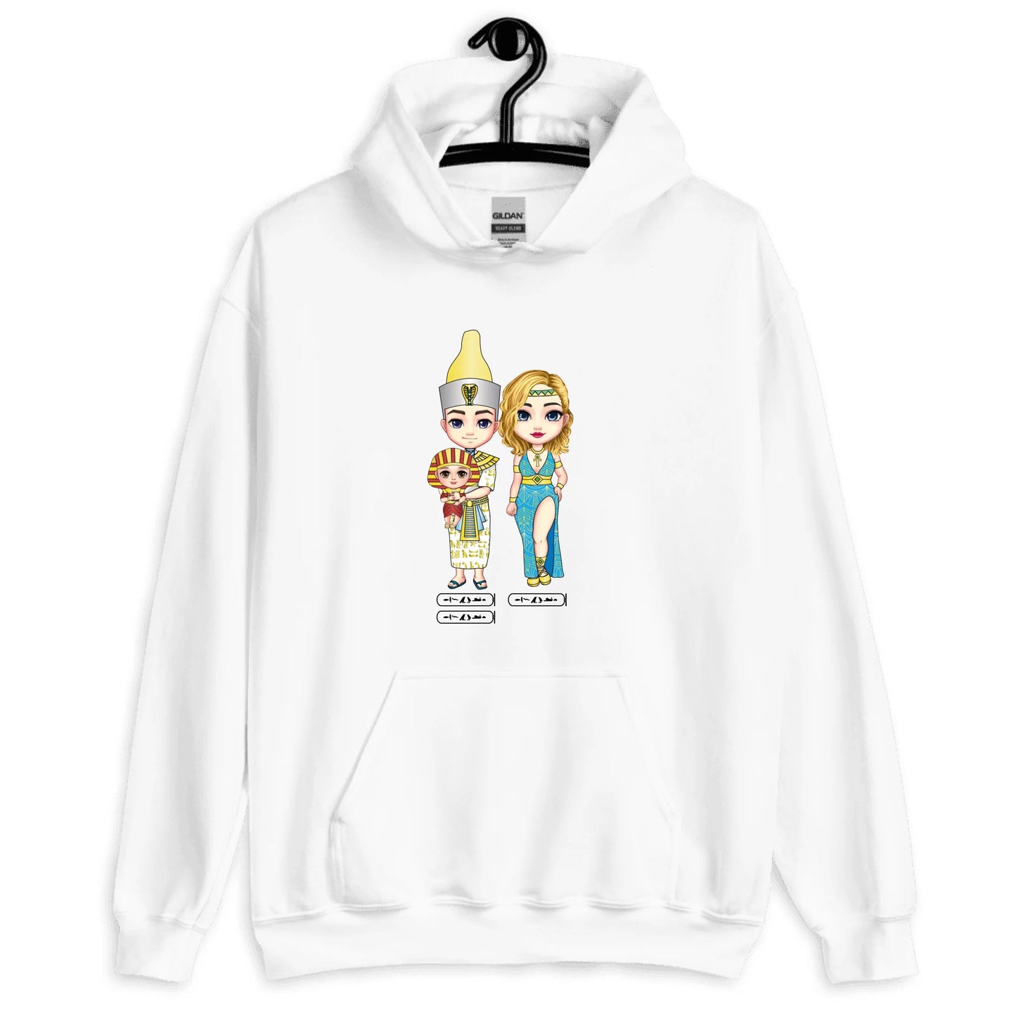 Personalized "Divine New Beginning" Egyptian Parents & Newborn Unisex Hoodie