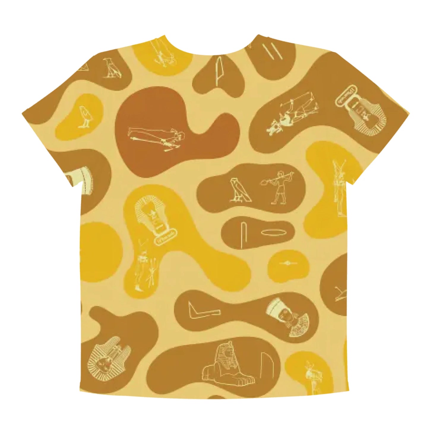 Personalized All-Over Print Youth Crew Neck T-shirt | Camouflage | Desert Sand