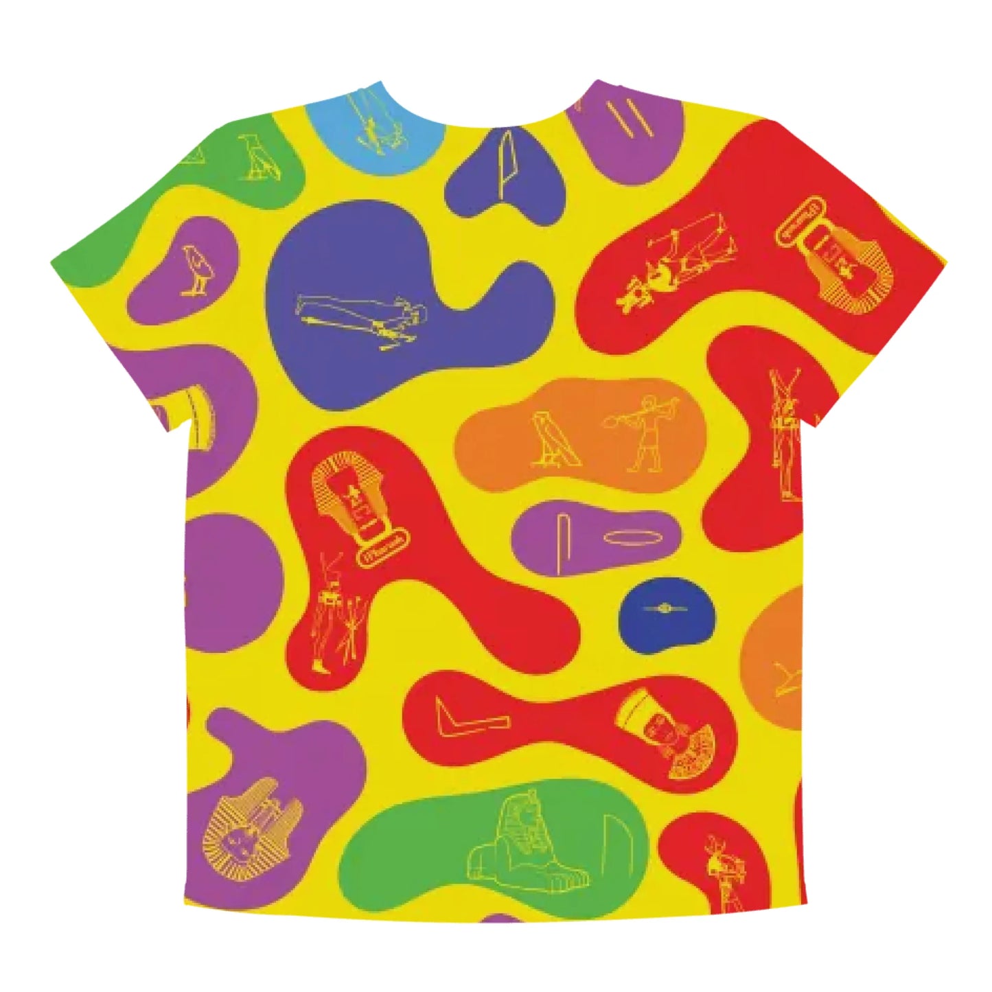 Personalized All-Over Print Youth Crew Neck T-shirt | Camouflage | Prism Spectrum