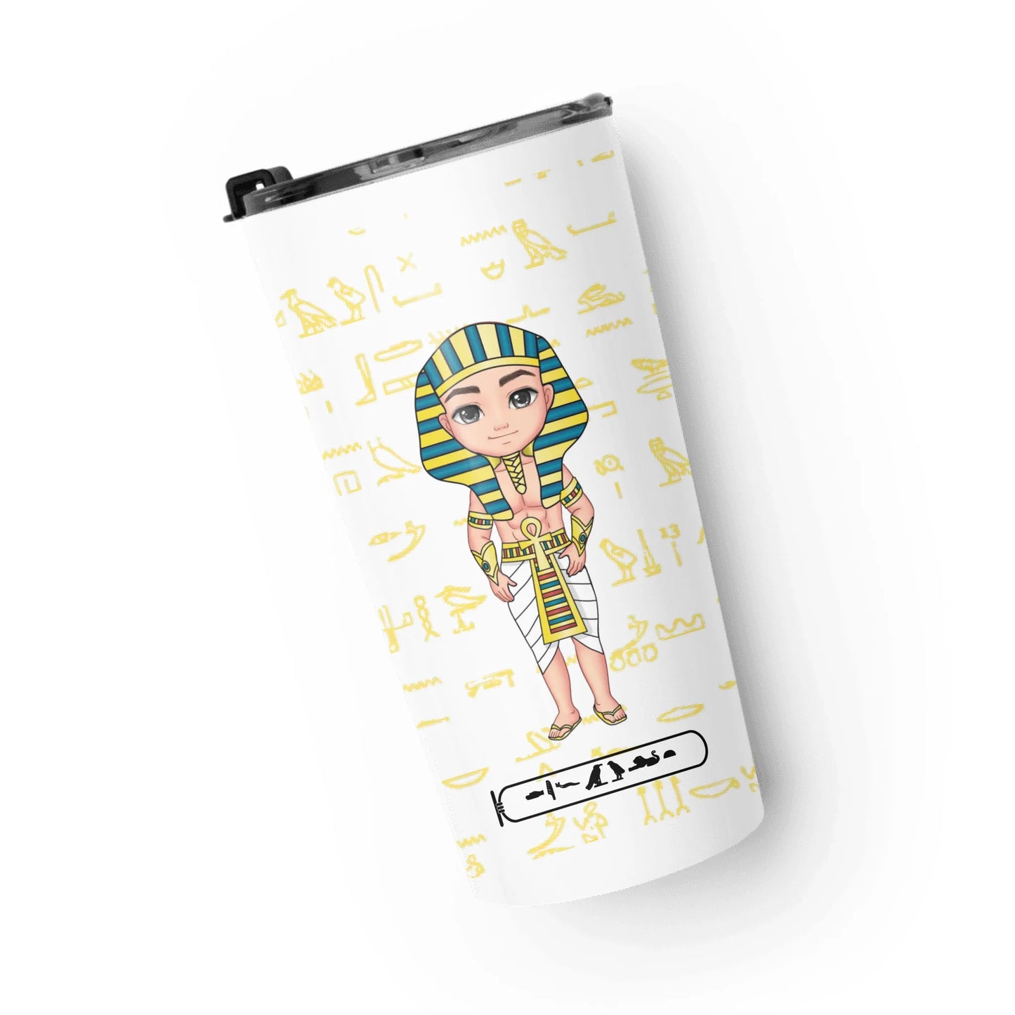 Stainless Steel Tumbler | Personalized Eternal Sibling Bond Egyptian Edition
