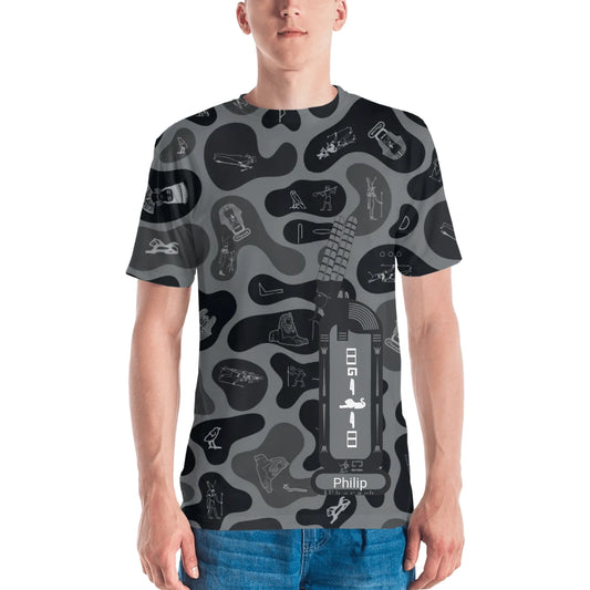 Personalized All-Over Print Men's Crew Neck T-Shirt | Camouflage | Shadow