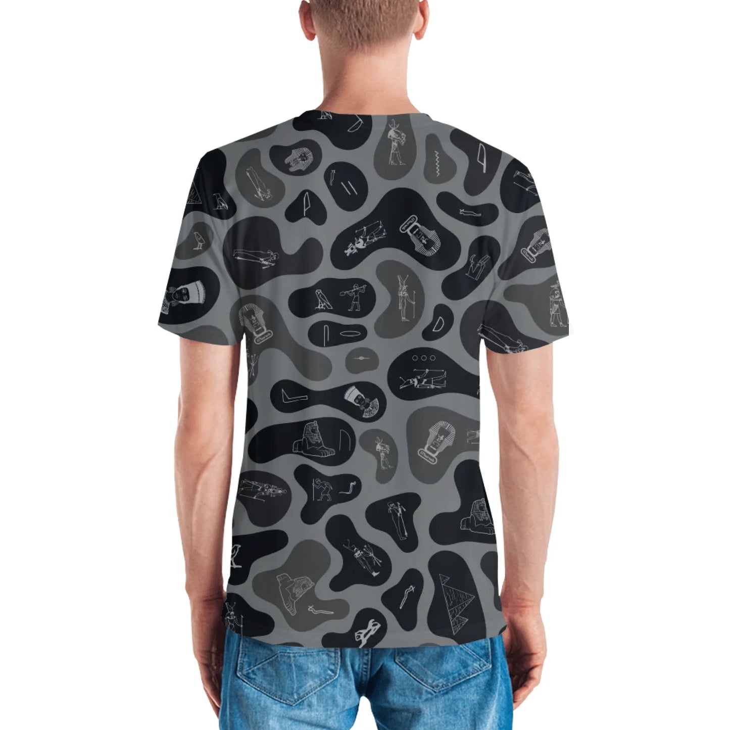 Personalized All-Over Print Men's Crew Neck T-Shirt | Camouflage | Shadow