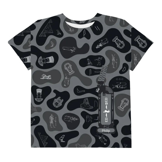 Personalized All-Over Print Youth Crew Neck T-shirt | Camouflage | Shadow