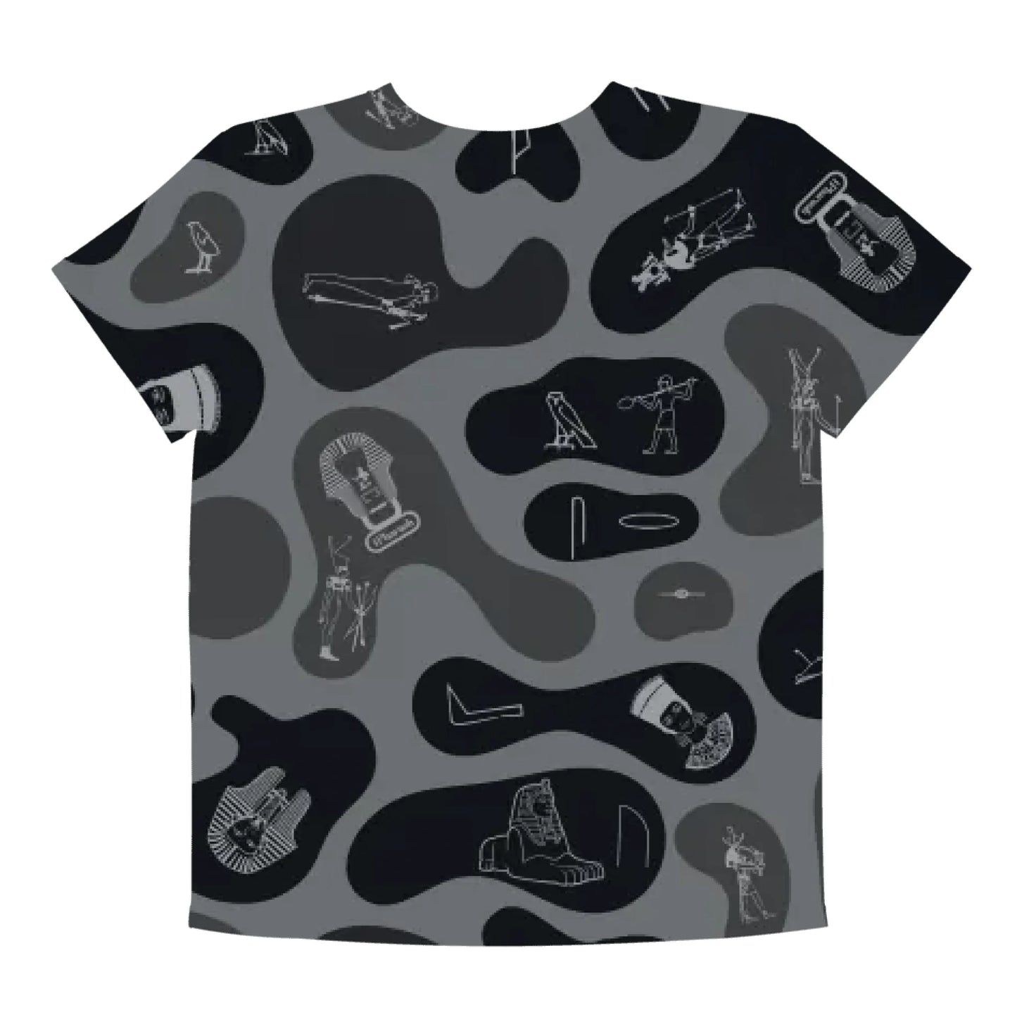 Personalized All-Over Print Youth Crew Neck T-shirt | Camouflage | Shadow