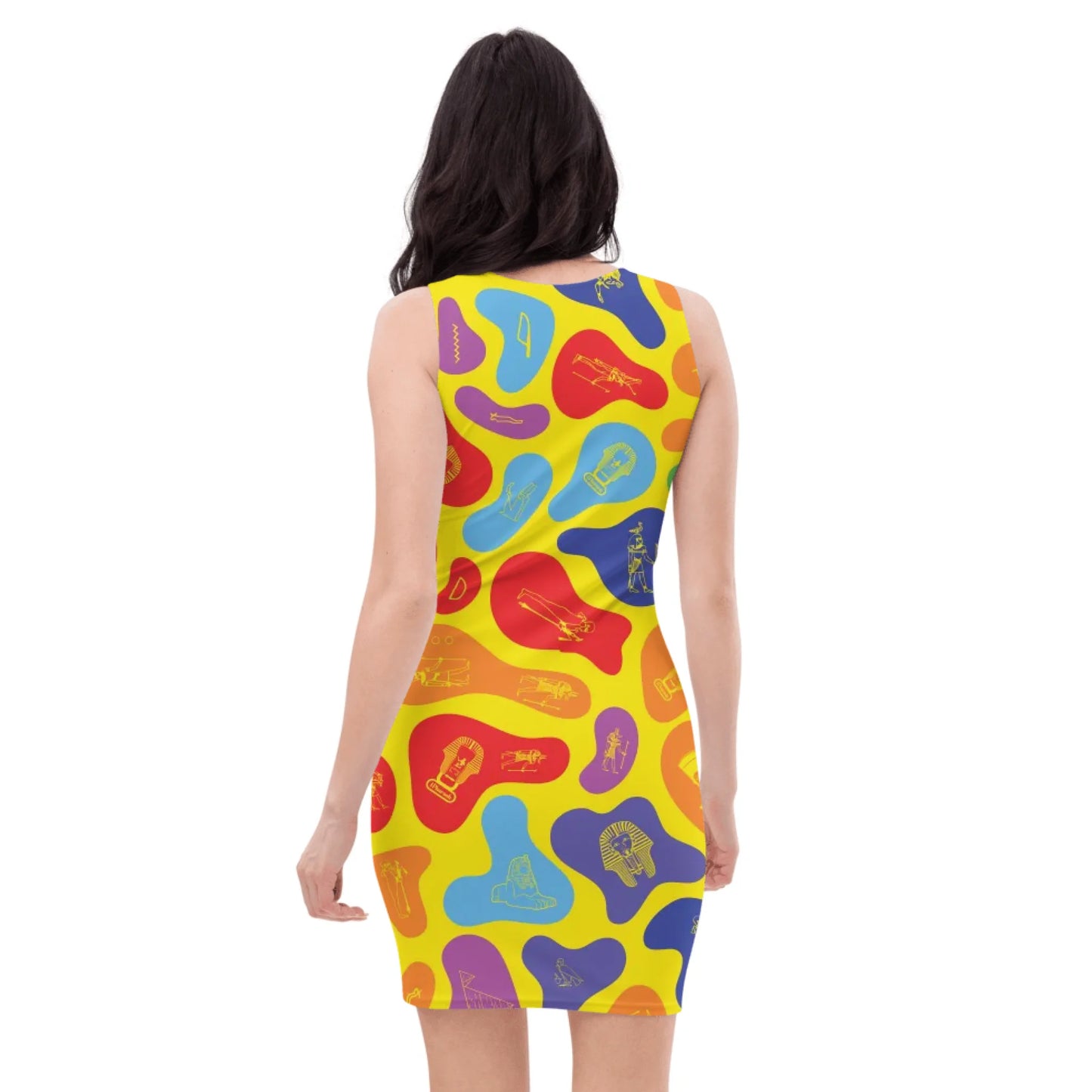 Custom Name Camo Bodycon Dress – Personalized Camouflage Mini Dress | Prism Spectrum