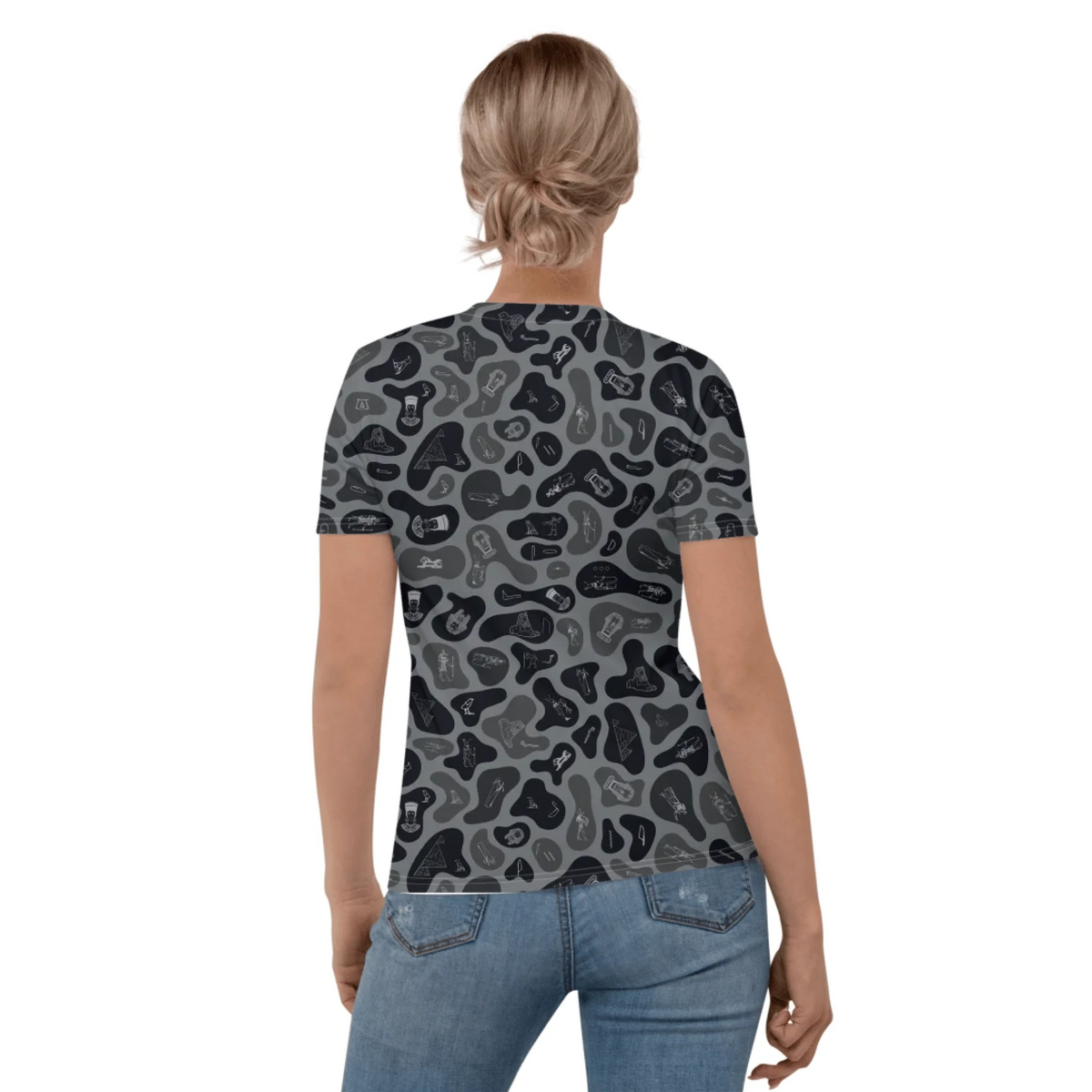 Women's Camo T-Shirt | Personalized Custom Name | Shadow