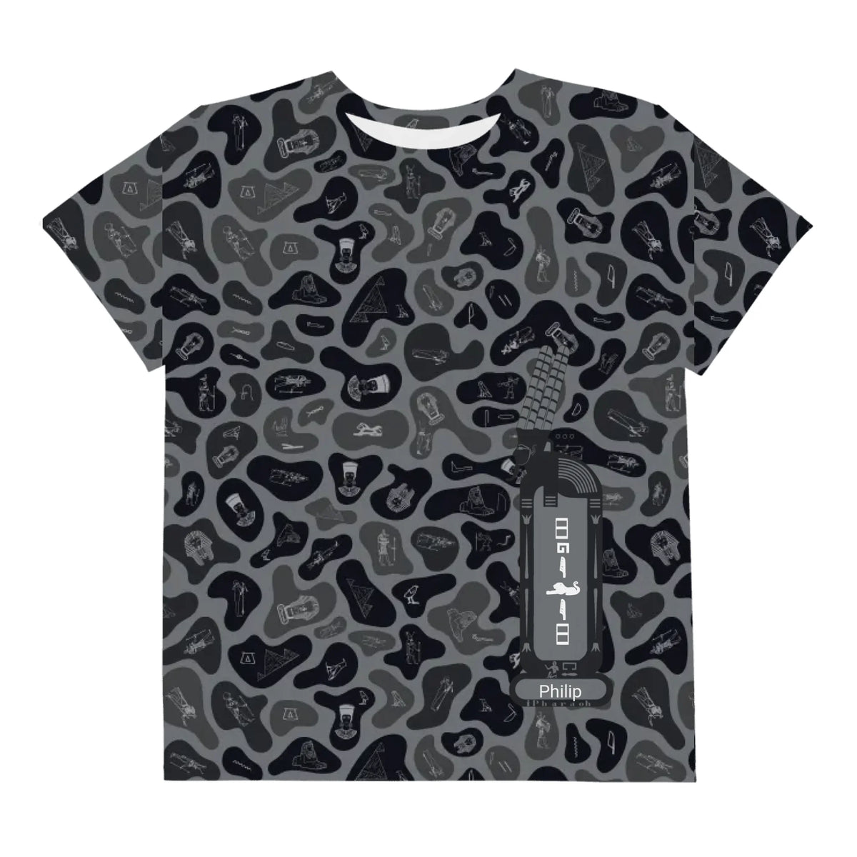 Youth Camo T-Shirt | Personalized Custom Name | Shadow