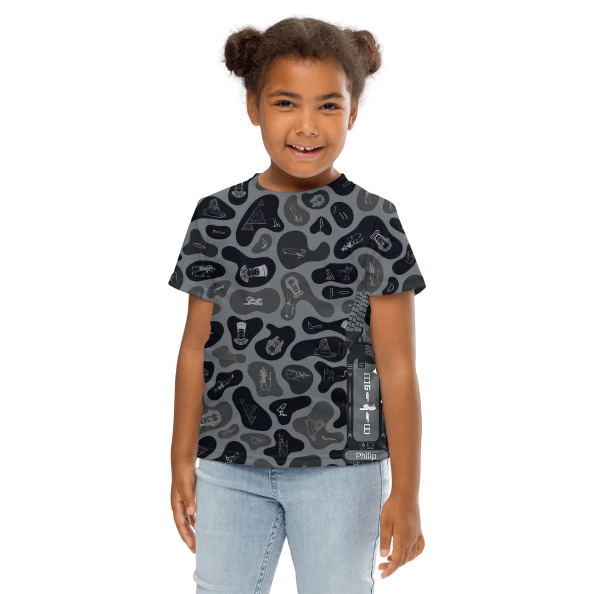 Kids Camo T-Shirt | Personalized Custom Name | Shadow
