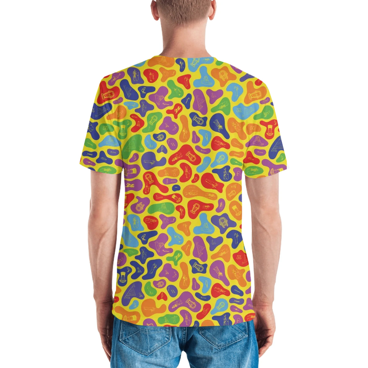 Men's Camo T-Shirt | Personalized Custom Name | Prism Spectrum