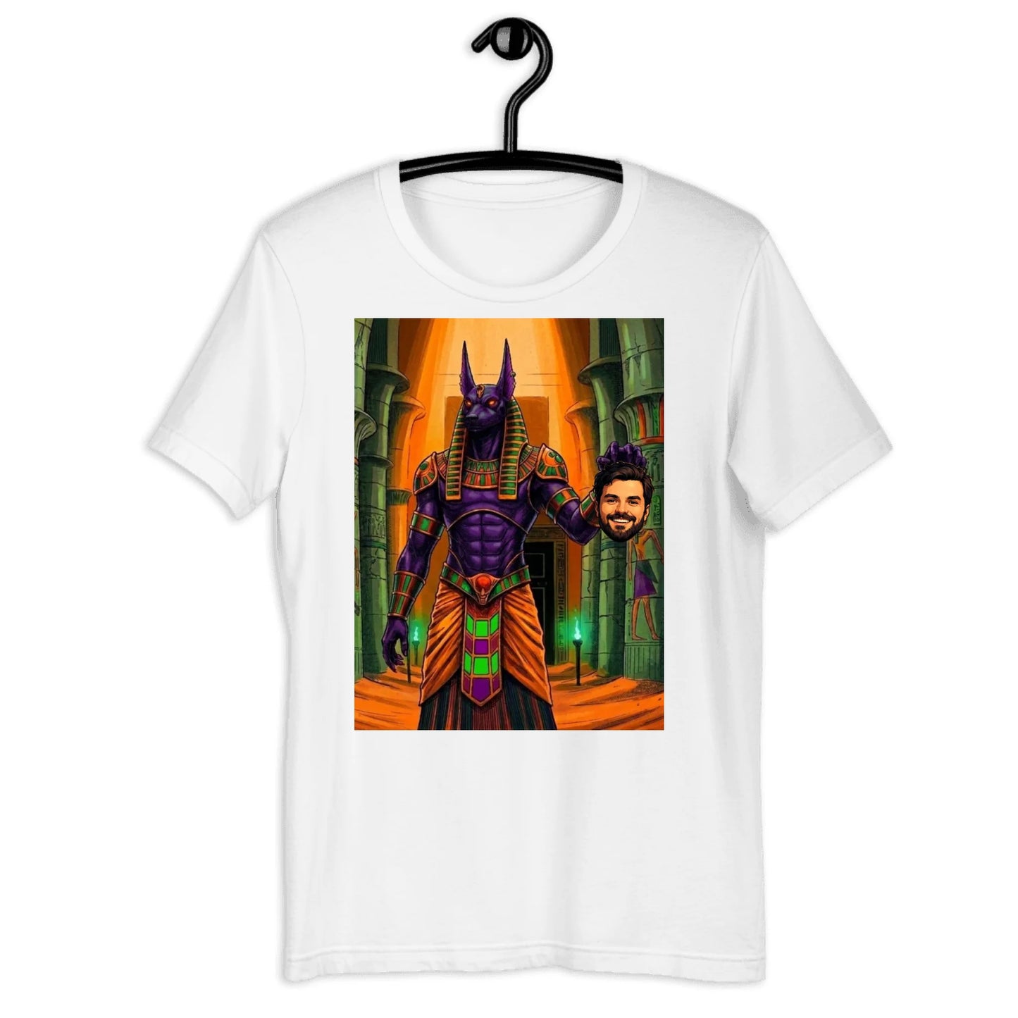Personalized Anubis Halloween T-Shirt | Custom Photo Tee | Unique Gift