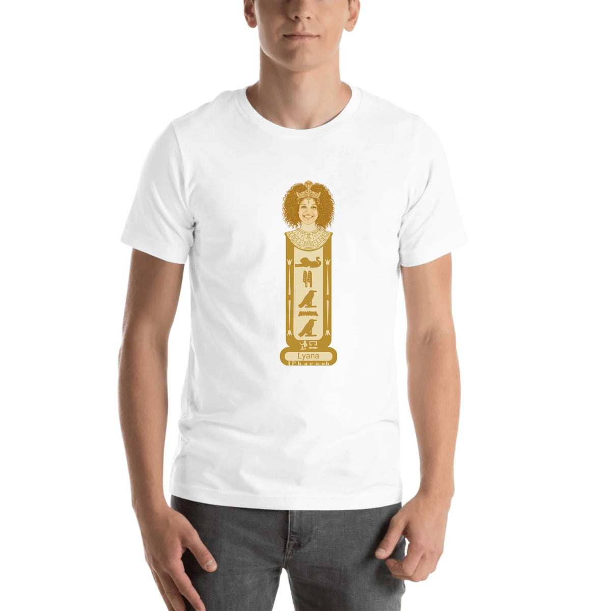 Personalized Photo & Name Cartouche T-Shirt | Custom Unisex T-shirt
