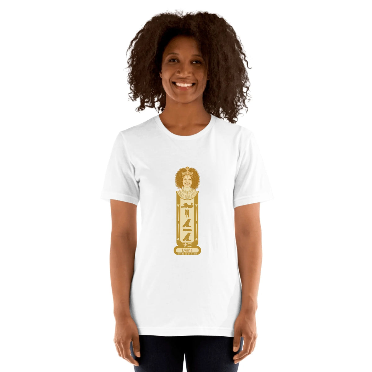 Personalized Photo & Name Cartouche T-Shirt | Custom Unisex T-shirt