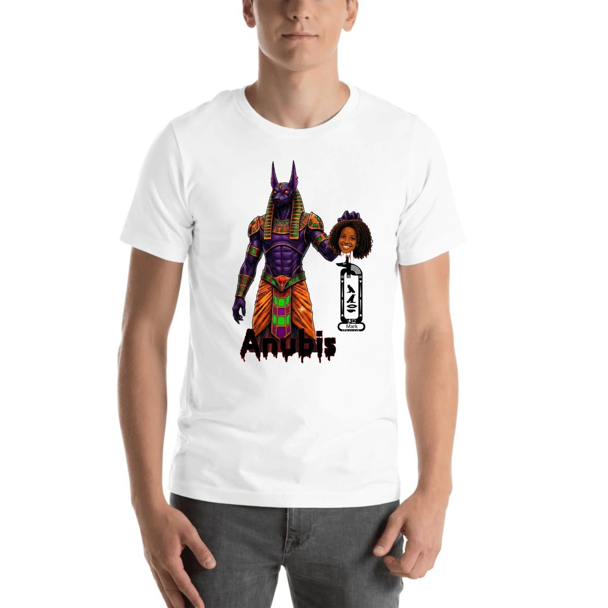 Custom Scary Halloween Costume Shirt | Personalized Photo & Name Spooky Tee | Unisex T-Shirt