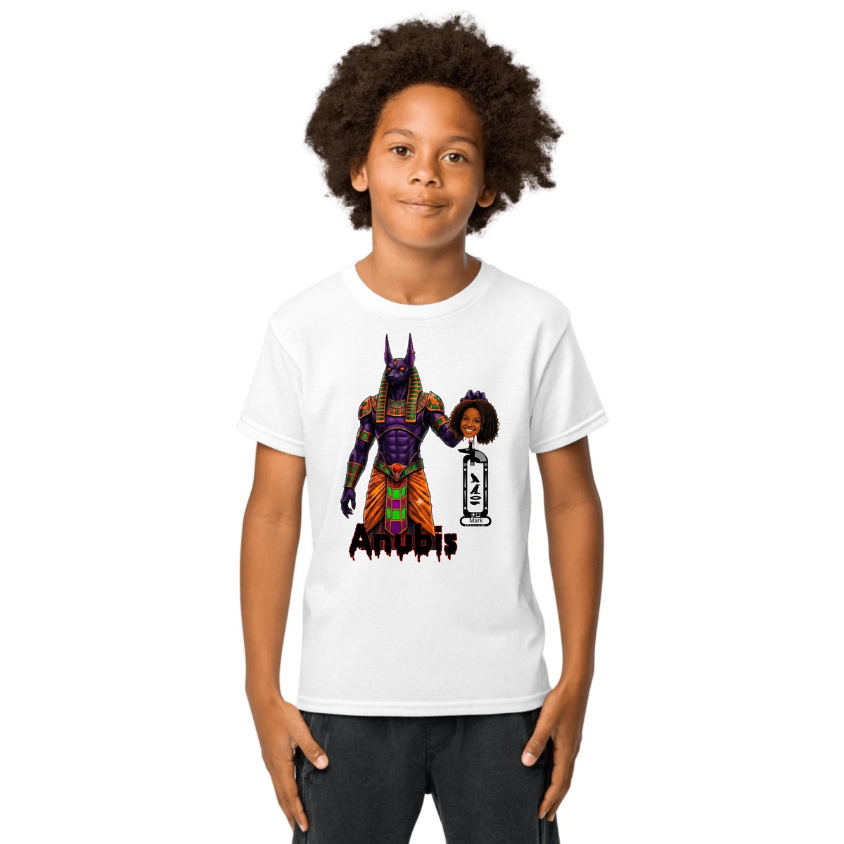 Custom Scary Halloween Costume Shirt | Personalized Photo & Name Spooky Tee | Youth Sports Tee