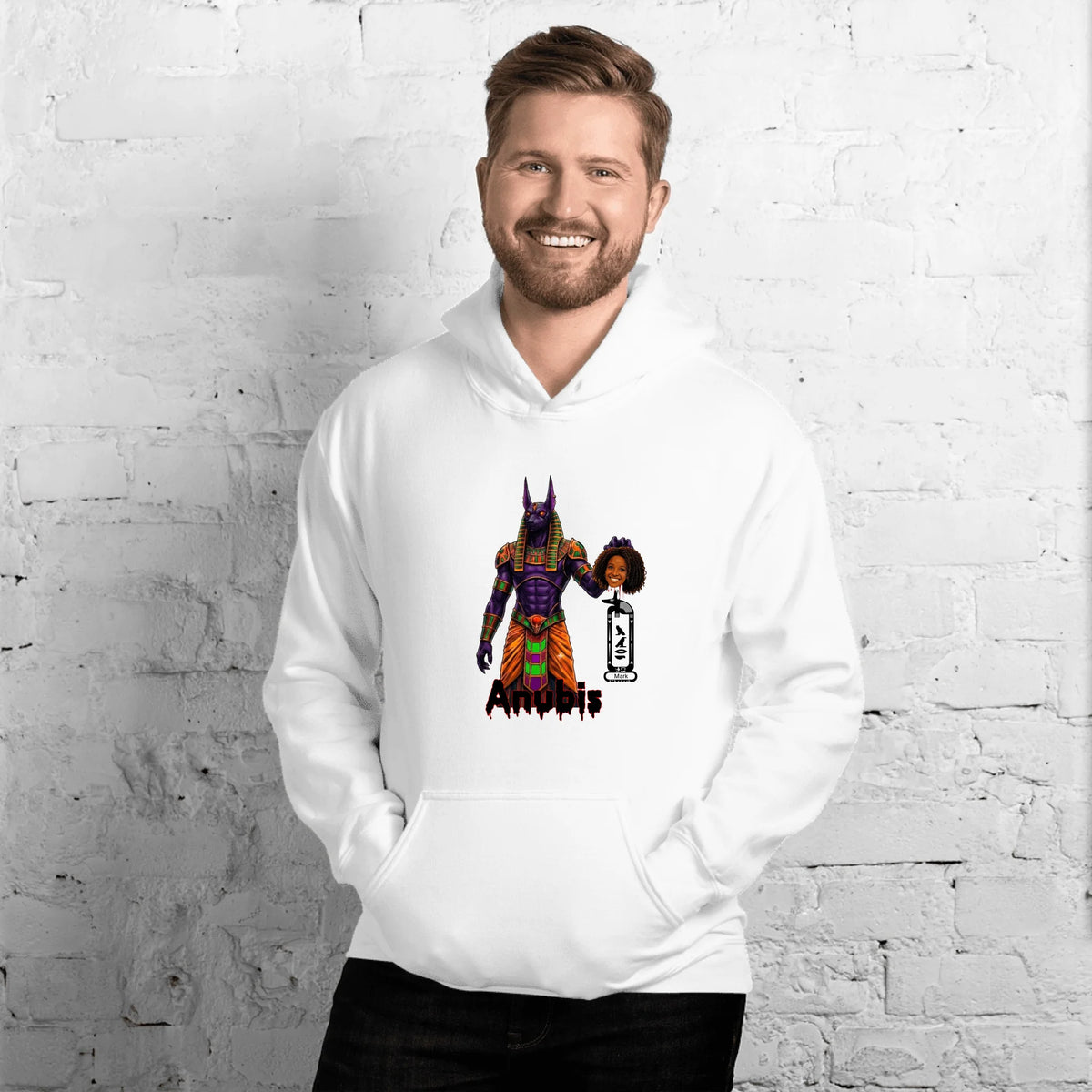 Custom Scary Halloween Costume Hoodie | Personalized Photo & Name Spooky Hoodie | Unisex Hoodie