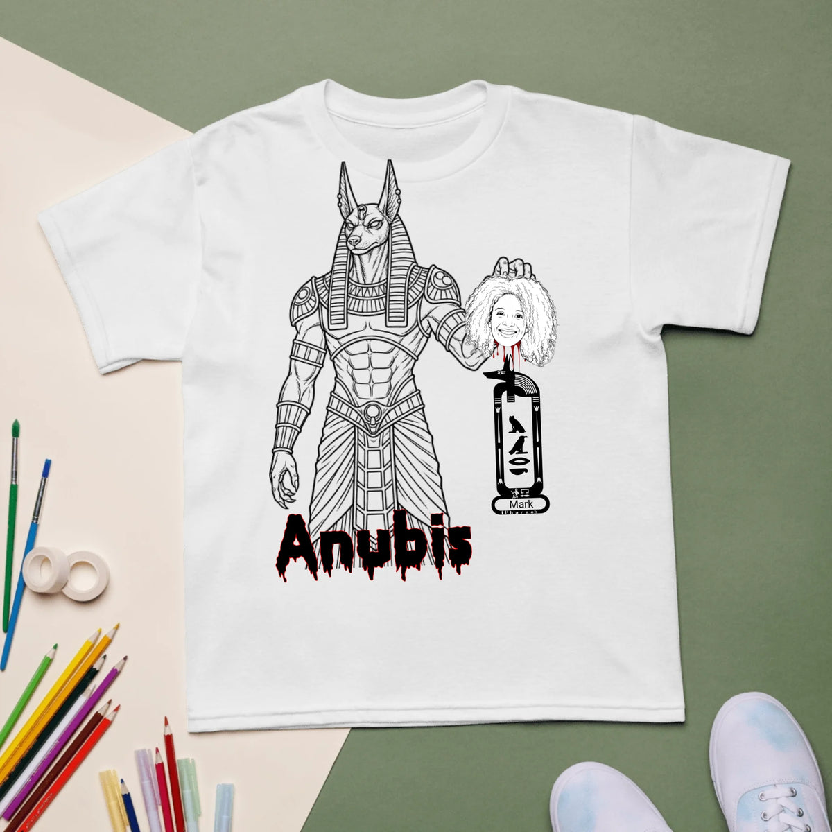Personalized Spooky Halloween Photo Shirt | Custom Name Horror Tee | Youth Sports Tee