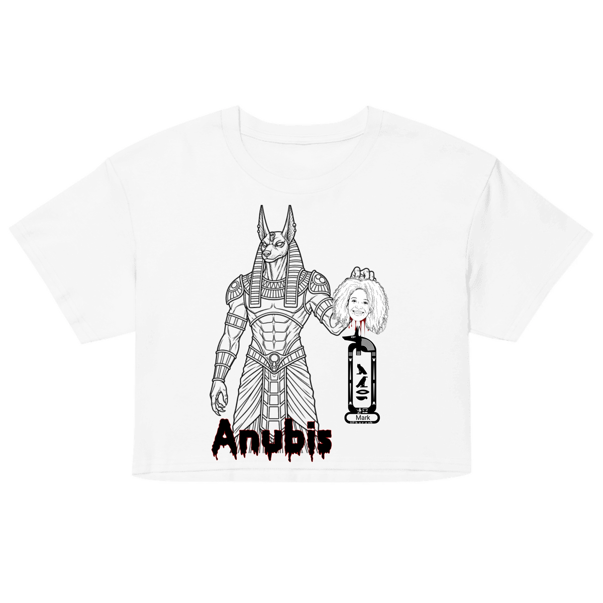 Personalized Spooky Halloween Photo Crop Top | Custom Name Horror Top | Women's Crop Top