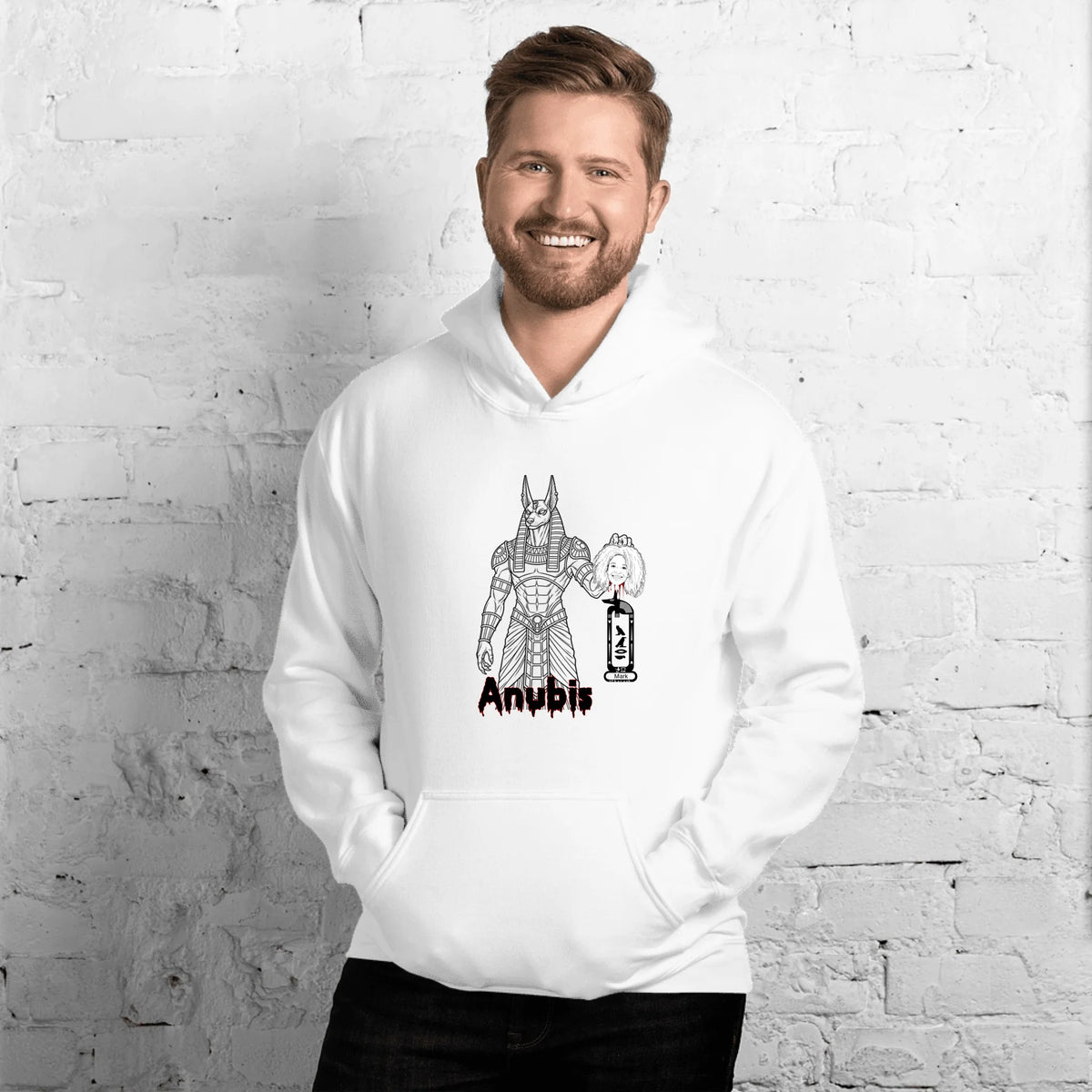 Personalized Spooky Halloween Photo Hoodie | Custom Name Horror Hoodie | Unisex Hoodie