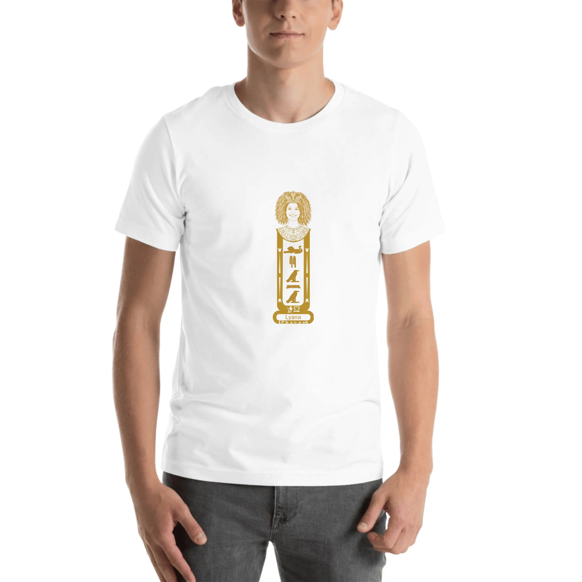 Personalized Cartouche Name Shirt | Custom Photo Portrait Tee | Unisex T-Shirt