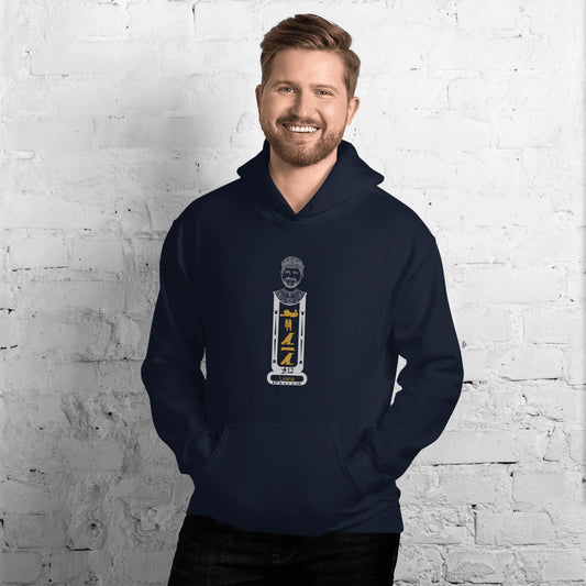 Custom Cartouche Name Hoodie | Personalized Photo Portrait Hoodie | Unisex Hoodie