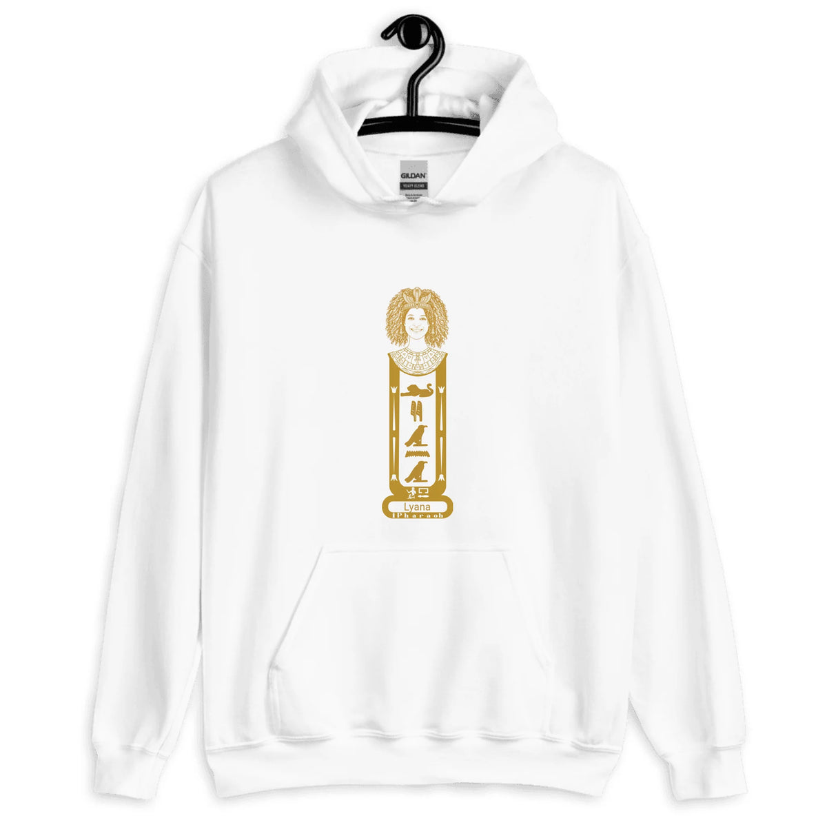 Custom Cartouche Name Hoodie | Personalized Photo Portrait Hoodie | Unisex Hoodie