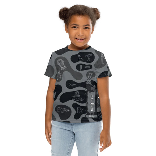 Kids Camouflage T-Shirt | Personalized Custom Name | Shadow