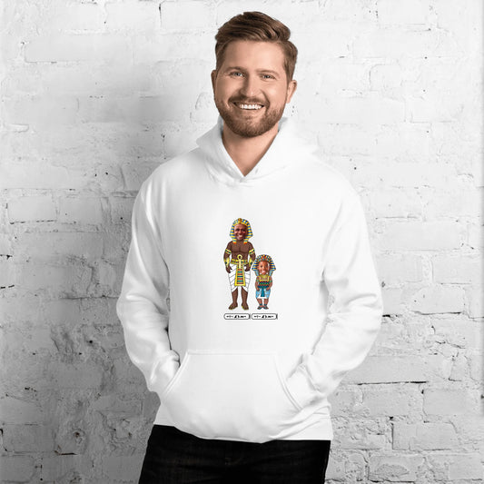Custom Family Chibi Portrait Hoodie | Personalized Dad and Kids Photo Cartoon with Names | Unisex Hoodie