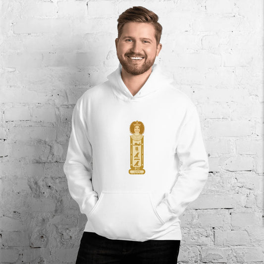 Custom Name Portrait Hoodie | Personalized Photo Face on Cartouche Design | Unisex Hoodie
