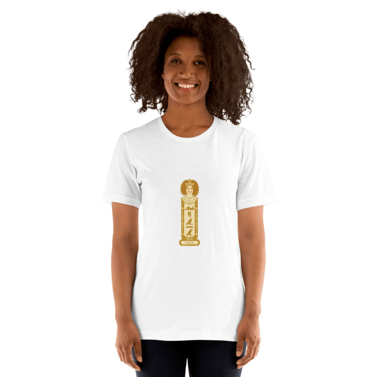 Personalized Photo Portrait Shirt | Custom Name Cartouche Design | Unisex T-Shirt