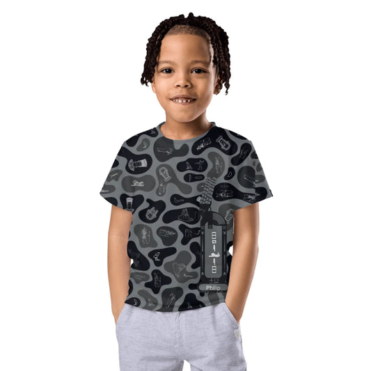 Kids Camo T-Shirt, Christmas Gift for Kids, Personalized Custom Name, Shadow