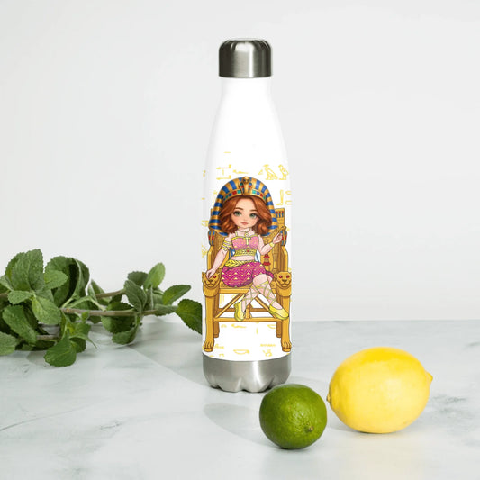 Personalized Female Coworker Water Bottle, Christmas Gift for Coworkers, Custom Your Name and Custom Face Insulated Bottle