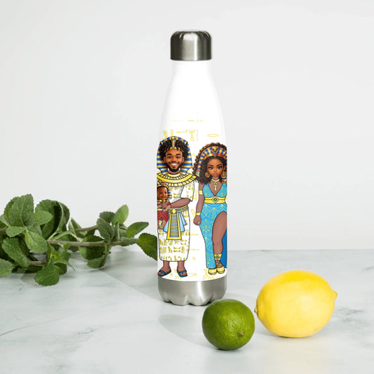 Personalized New Parent Chibi Water Bottle, Christmas Gift, Custom Your Name and Custom Face Baby Insulated Bottle
