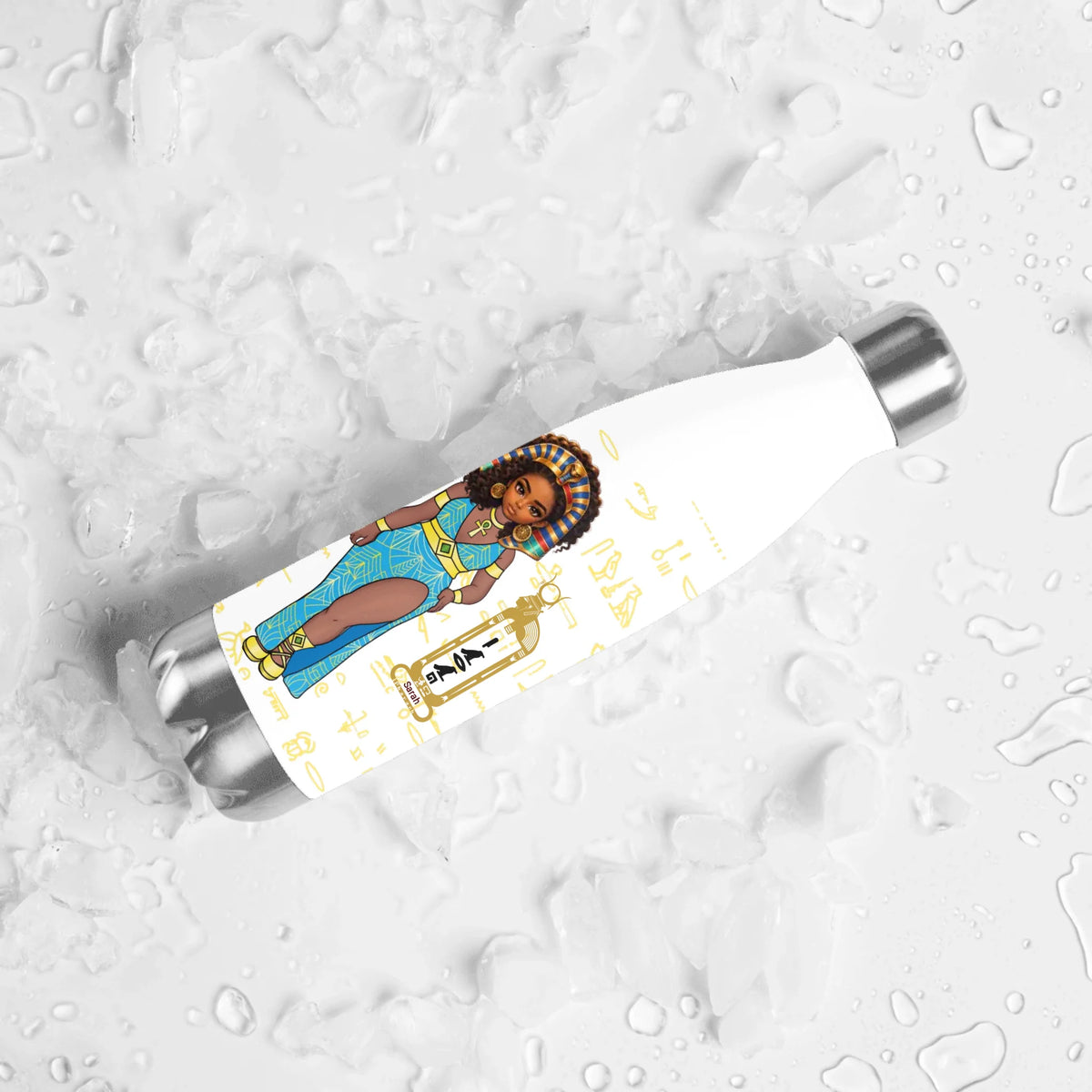 Personalized New Parent Chibi Water Bottle, Christmas Gift, Custom Your Name and Custom Face Baby Insulated Bottle