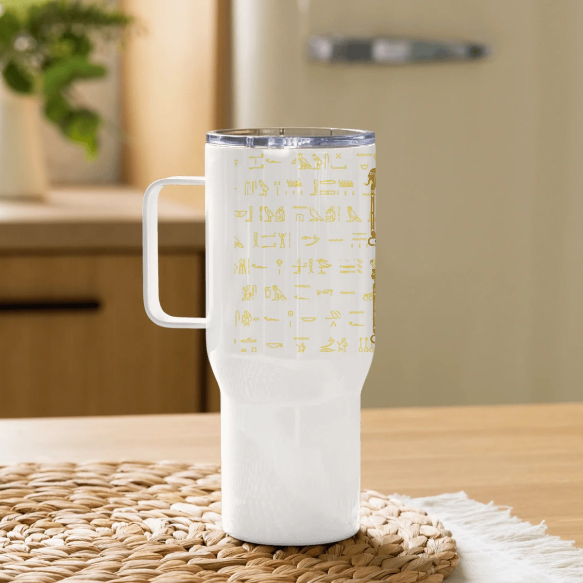 Personalized New Parent Travel Mug with Handle, Christmas Gift, Custom Your Name Baby Insulated Mug