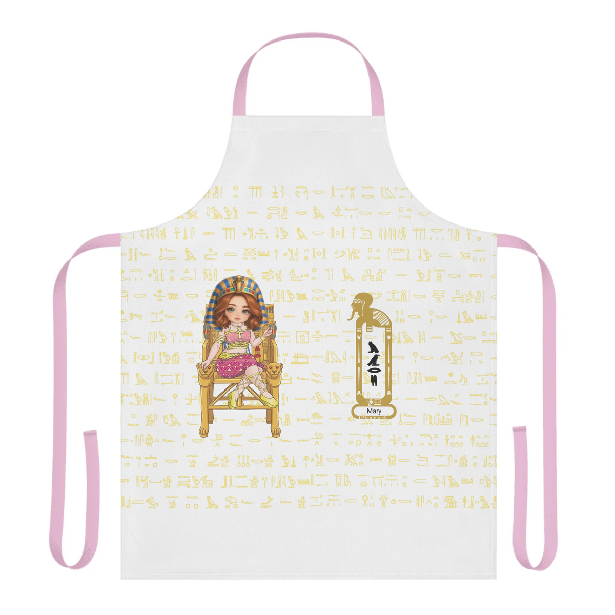 Personalized Female Coworker 5-Color Strap Apron with Custom Photo, Christmas Gift for Coworkers, Custom Your Name and Custom Face Design